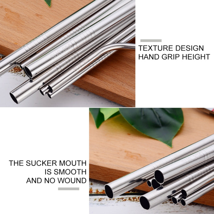 4pcs Reusable Stainless Steel Drinking Straw + Cleaner Brush Set Kit,  215*6mm(Rose Gold) - free shipping - PMC TechLife - Order now!