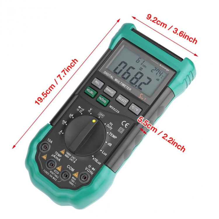 BSIDE MS8229 Digital Multimeter LUX Noise Meter Temperature Humidity Tester - free shipping - PMC TechLife - Order now!