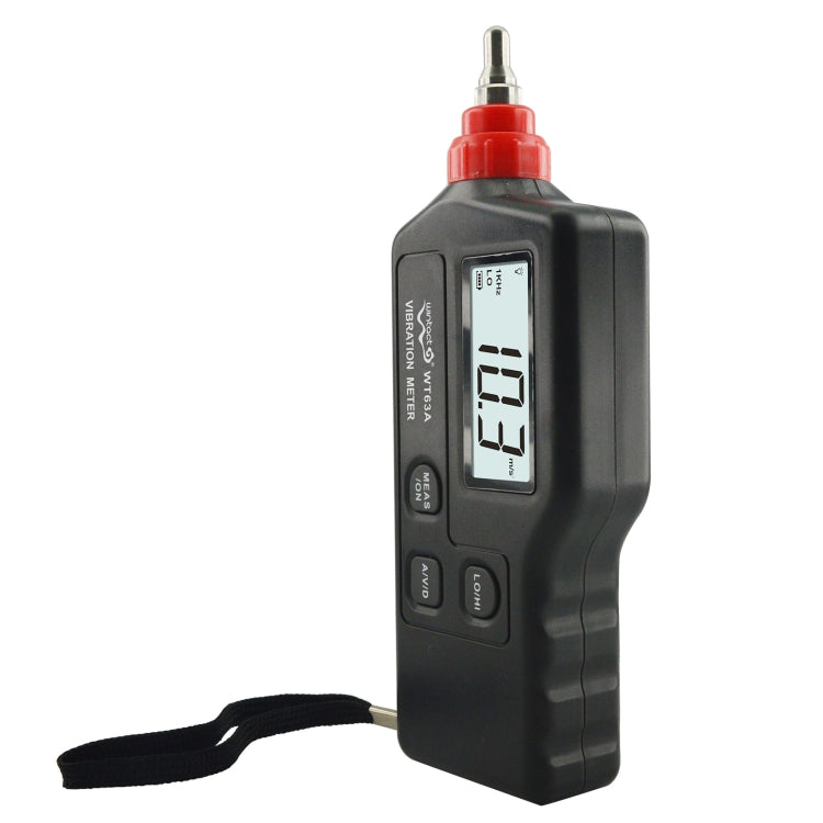 Wintact WT63A Vibration Meter Digital Tester Vibrometer Analyzer Acceleration Velocity(Black Red) - Other Tester Tool by Wintact | Online Shopping South Africa | PMC Jewellery | Buy Now Pay Later Mobicred