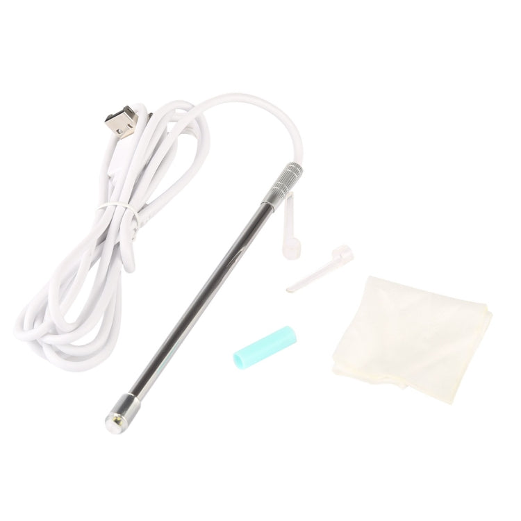 i95 3 in 1 USB Ear Scope Inspection HD 0.3MP Camera Visual Ear Spoon for OTG Android Phones & PC & MacBook, 1.75m Length Cable(White) - Ear Care Tools by PMC TechLife | Online Shopping South Africa | PMC TechLife