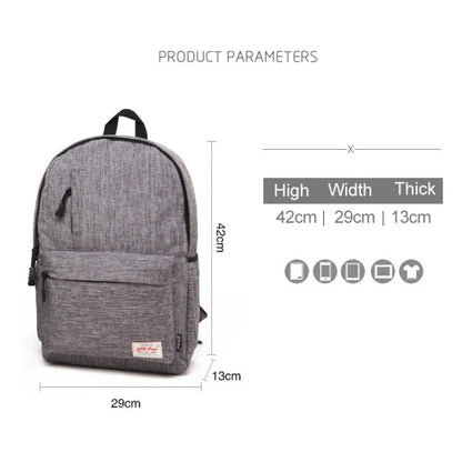 Universal Multi-Function Canvas Laptop Computer Shoulders Bag Leisurely Backpack Students Bag, Big Size: 42x29x13cm, For 15.6 inch and Below Macbook, Samsung, Lenovo, Sony, DELL Alienware, CHUWI, ASUS, HP(Magenta) - Backpack by PMC Jewellery | Online Shopping South Africa | PMC Jewellery