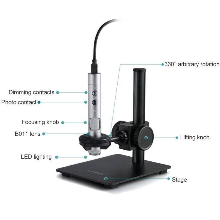 Supereyes B011 HD Digital Electronic Microscope Industrial Mobile Phone Repair Magnifying Glass - Digital Microscope by Supereyes | Online Shopping South Africa | PMC Jewellery | Buy Now Pay Later Mobicred