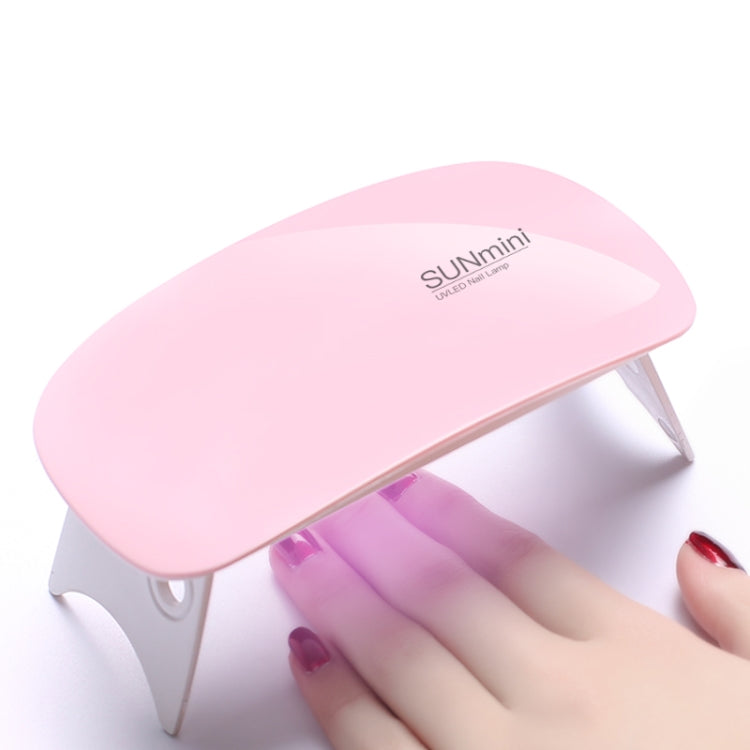 SUN mini 2 6W UV + LED USB Nail Lamp Fingernail Gel Curing Dryer(Pink) - free shipping - PMC TechLife - Order now!