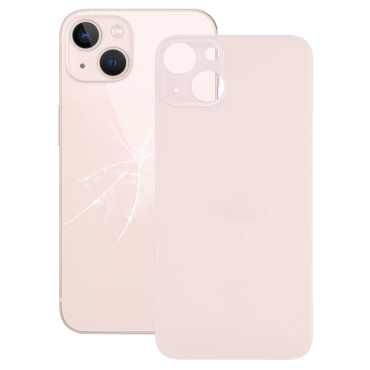 Easy Replacement Big Camera Hole Glass Back Battery Cover for iPhone 13(Pink) - free shipping - PMC TechLife - Order now!