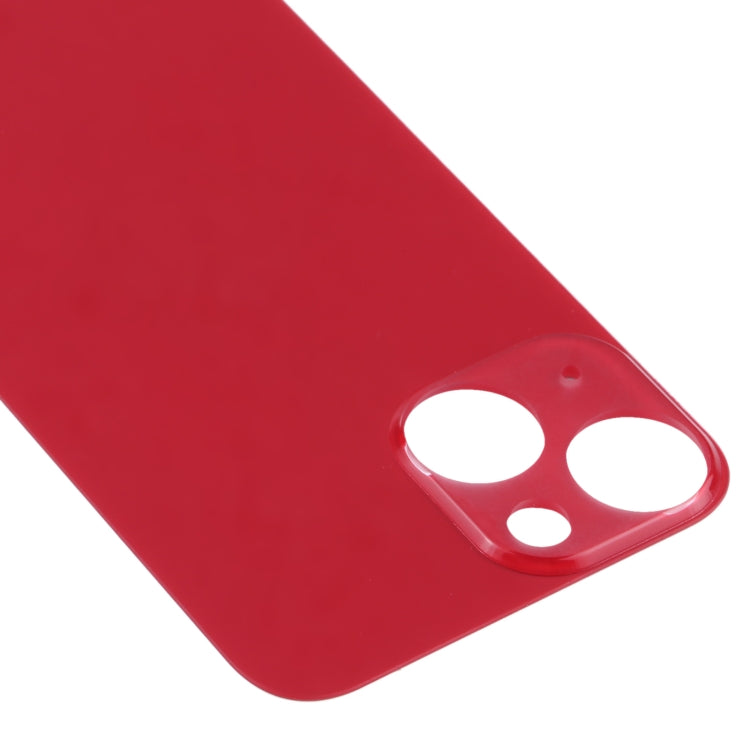 Easy Replacement Big Camera Hole Glass Back Battery Cover for iPhone 13 mini(Red) - Back Cover by PMC TechLife | Online Shopping South Africa | PMC TechLife | Buy Now Pay Later Mobicred
