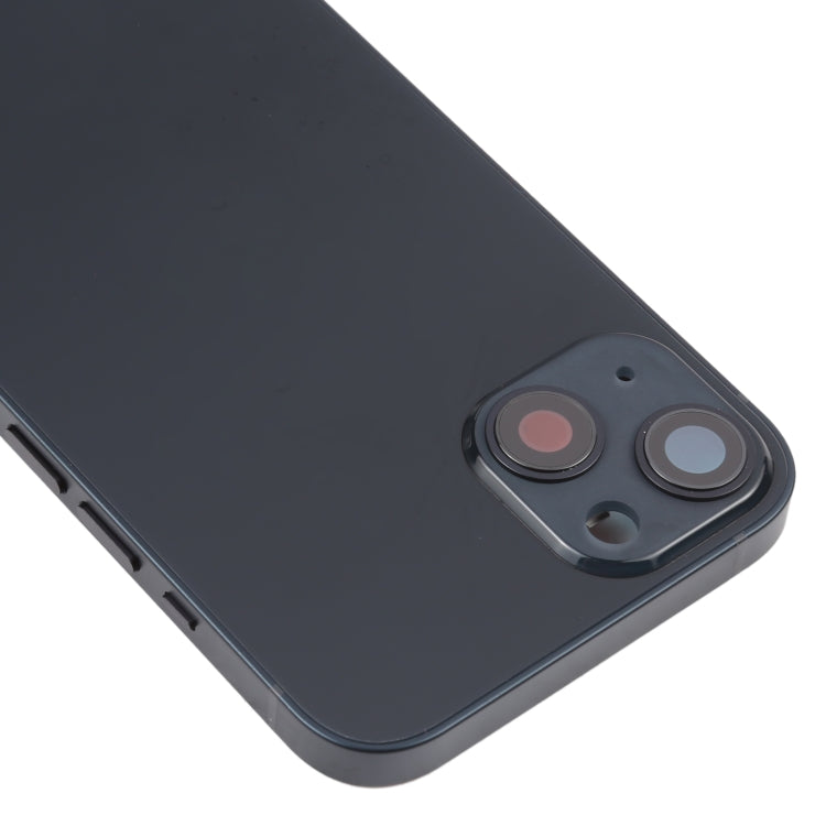 For iPhone 13 Battery Back Cover with Side Keys & Card Tray & Power + Volume Flex Cable & Wireless Charging Module(Black) - Back Cover by PMC TechLife | Online Shopping South Africa | PMC TechLife