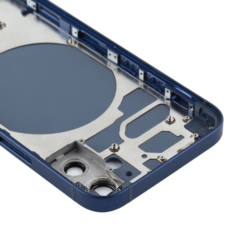 Back Housing Cover with SIM Card Tray & Side  Keys & Camera Lens for iPhone 12 mini(Blue) - Back Cover by PMC TechLife | Online Shopping South Africa | PMC TechLife