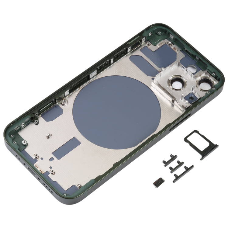 Back Housing Cover with SIM Card Tray & Side  Keys & Camera Lens for iPhone 13 Mini(Green) - free shipping - PMC TechLife - Order now!