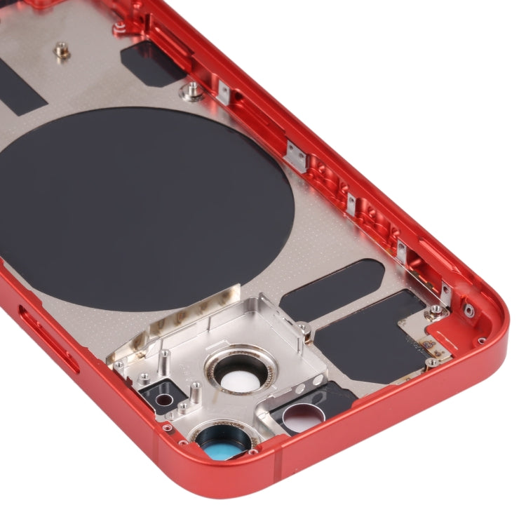 Back Housing Cover with SIM Card Tray & Side  Keys & Camera Lens for iPhone 13 Mini(Red) - Back Cover by PMC TechLife | Online Shopping South Africa | PMC TechLife | Buy Now Pay Later Mobicred