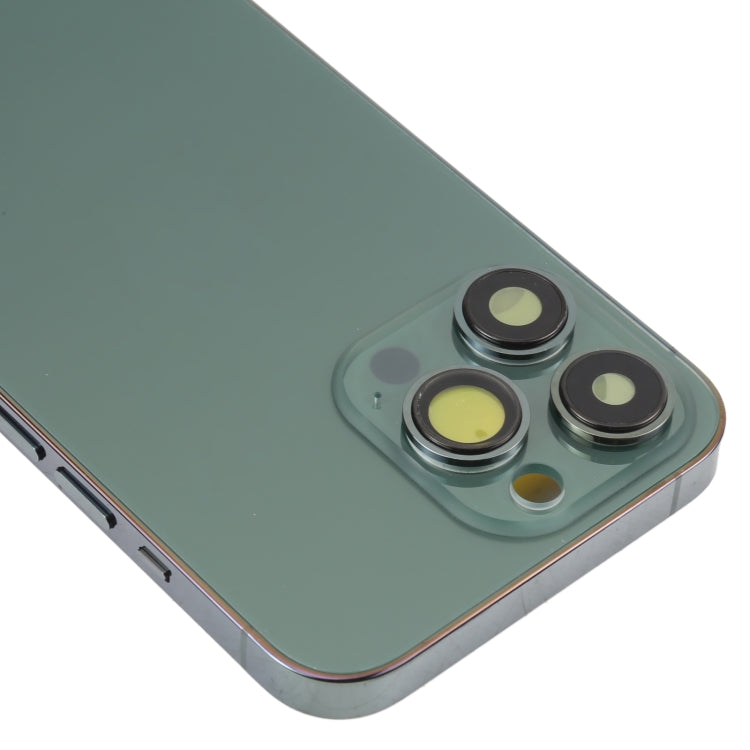 For iPhone 13 Pro Battery Back Cover with Side Keys & Card Tray & Power + Volume Flex Cable & Wireless Charging Module(Green) - Back Cover by PMC TechLife | Online Shopping South Africa | PMC TechLife | Buy Now Pay Later Mobicred