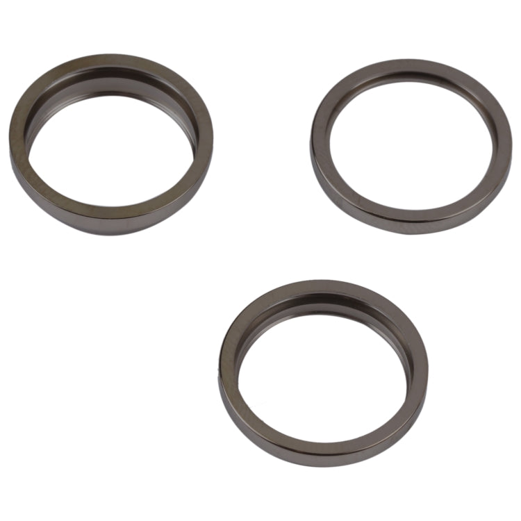 For iPhone 14 Pro Max 3PCS Rear Camera Glass Lens Metal Outside Protector Hoop Ring(Black) -  by PMC TechLife | Online Shopping South Africa | PMC TechLife
