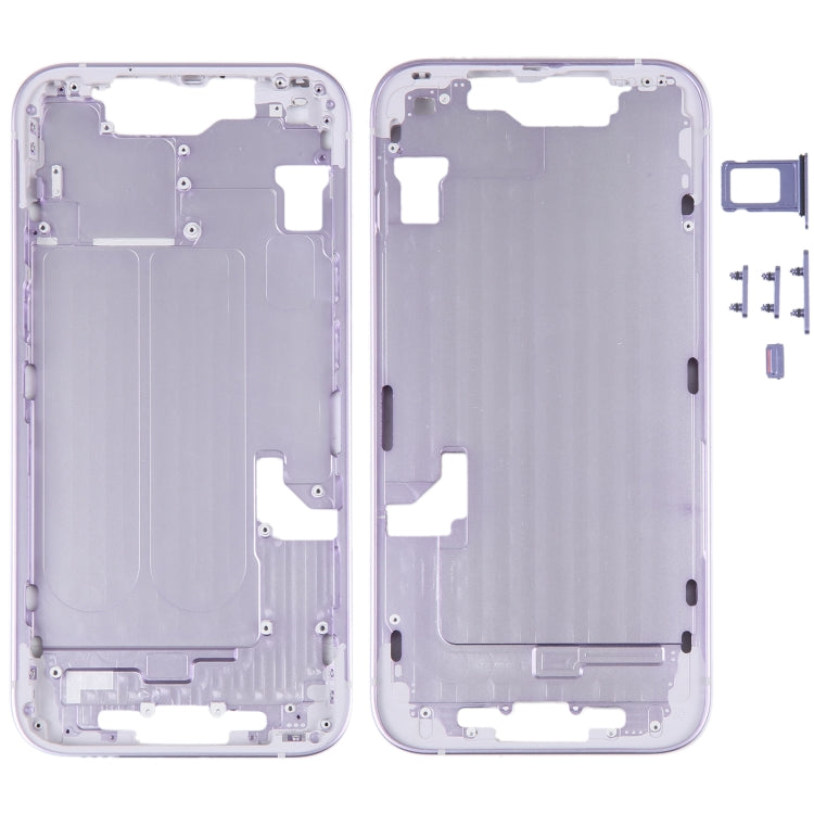 For iPhone 14 Middle Frame with Side Keys (Purple) -  by PMC TechLife | Online Shopping South Africa | PMC TechLife