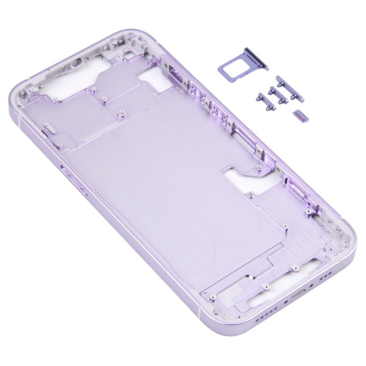 For iPhone 14 Middle Frame with Side Keys (Purple) -  by PMC TechLife | Online Shopping South Africa | PMC TechLife