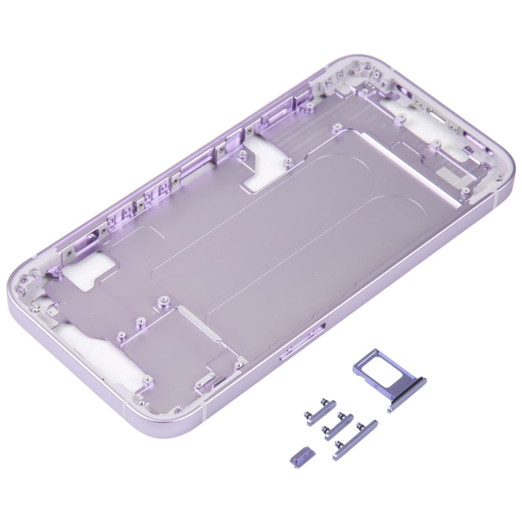 For iPhone 14 Middle Frame with Side Keys (Purple) -  by PMC TechLife | Online Shopping South Africa | PMC TechLife