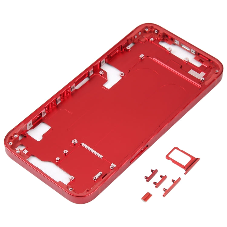 For iPhone 14 Middle Frame with Side Keys (Red) -  by PMC TechLife | Online Shopping South Africa | PMC TechLife