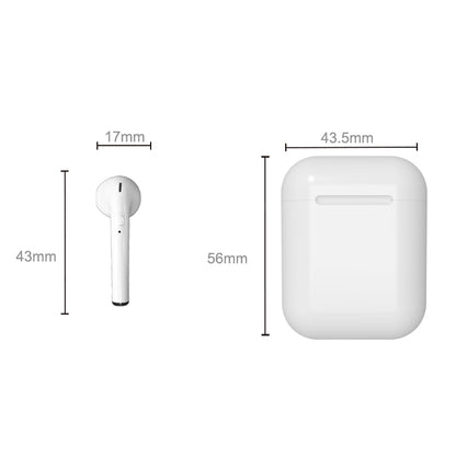 i9 Wireless TWS Sport Bilateral Stereo Bluetooth 5.0 Headset with Charging Box, Push-button Version(White) - TWS Earphone by PMC Jewellery | Online Shopping South Africa | PMC Jewellery