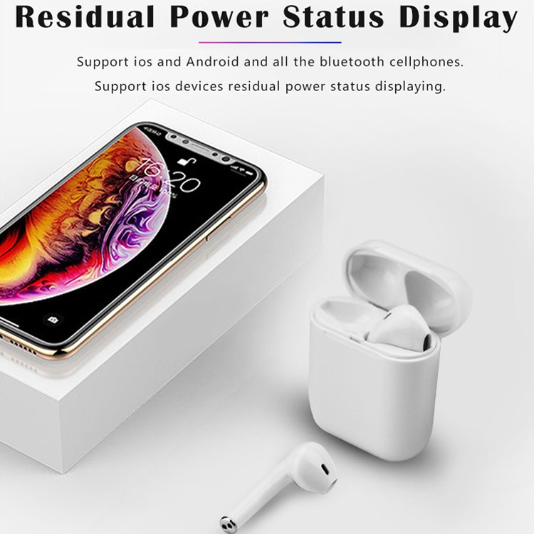 i9 Wireless TWS Sport Bilateral Stereo Bluetooth 5.0 Headset with Charging Box, Push-button Version(White) - TWS Earphone by PMC TechLife | Online Shopping South Africa | PMC TechLife