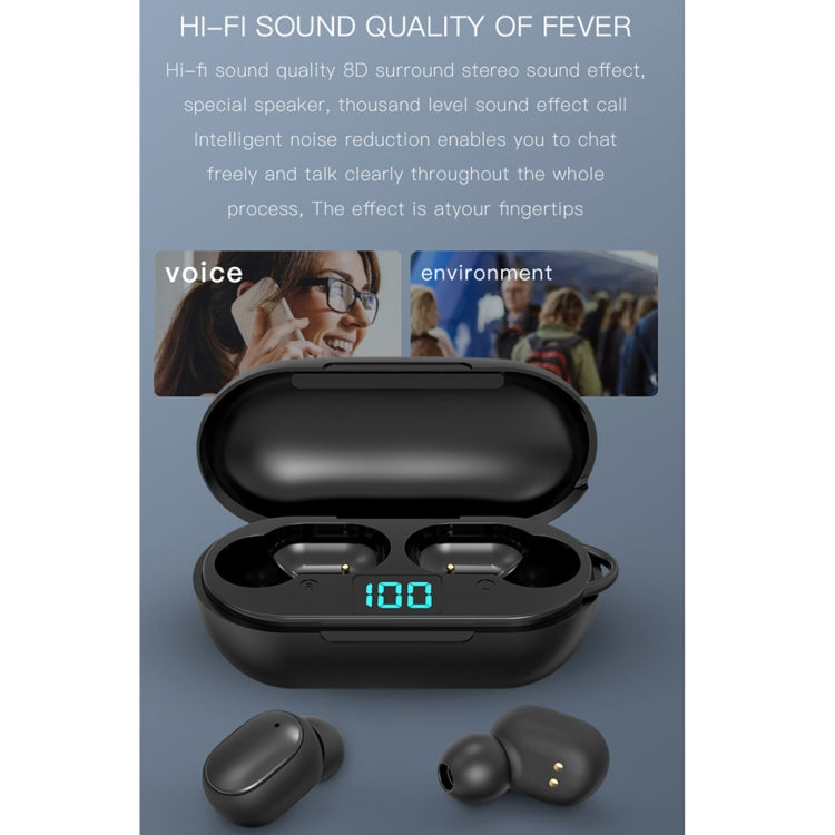 H6 TWS Bluetooth 5.0 Wireless Bluetooth Earphone with Digital Display & Charging Box, Support for Siri & HD Calls - TWS Earphone by PMC TechLife | Online Shopping South Africa | PMC TechLife