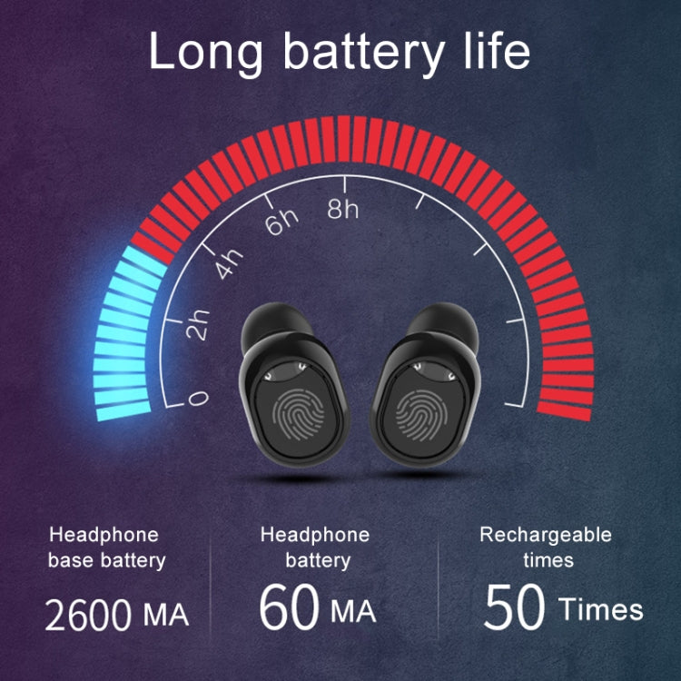 G10 TWS Bluetooth 5.0 Wireless Bluetooth Earphone with Charging Box, Support Digital Display & HD Call & Power Bank(Red) - TWS Earphone by PMC TechLife | Online Shopping South Africa | PMC TechLife
