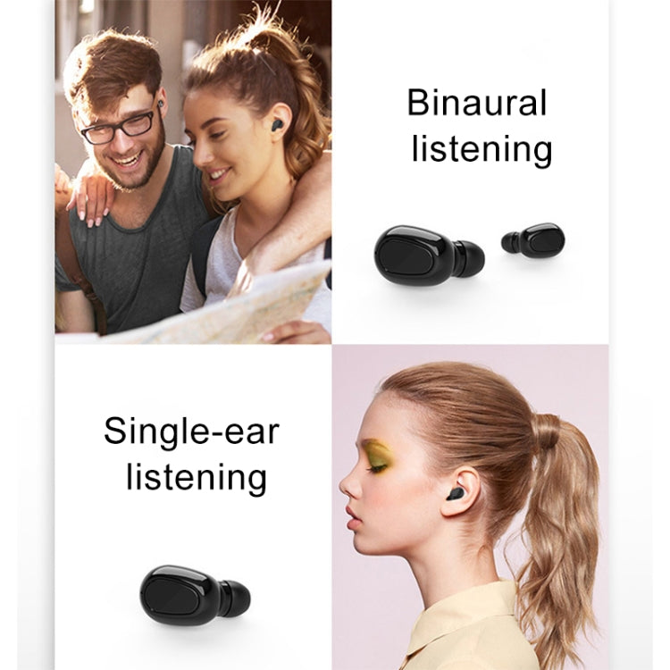 L-21 9D Sound Effects Bluetooth 5.0 Touch Wireless Bluetooth Earphone with Charging Box, Support HD Call (White) - Bluetooth Earphone by PMC TechLife | Online Shopping South Africa | PMC TechLife