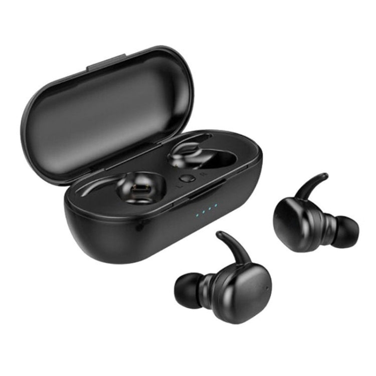 TWS-4 IPX5 Waterproof Bluetooth 5.0 Touch Wireless Bluetooth Earphone with Charging Box, Support HD Call & Voice Prompts(Black) - TWS Earphone by PMC TechLife | Online Shopping South Africa | PMC TechLife