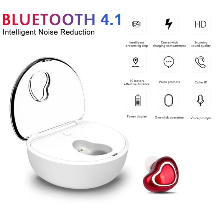 X7 Bluetooth 4.1 Mini Invisible Wireless Sports Bluetooth Earphone with Charging Box (Flesh Color) - Bluetooth Earphone by PMC TechLife | Online Shopping South Africa | PMC TechLife