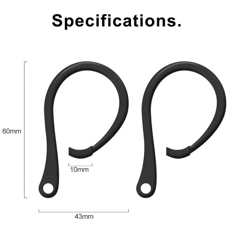 For AirPods 1 / 2 / Pro Anti-lost Silicone Earphone Ear-hook(Black) - Anti-lost & Holder by PMC TechLife | Online Shopping South Africa | PMC TechLife