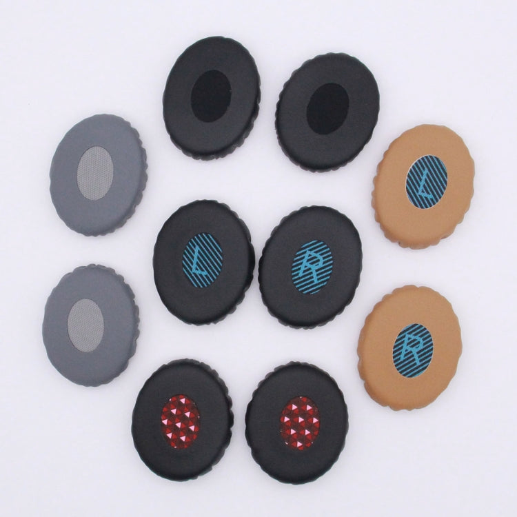 1 Pair For Bose OE2 / OE2i / SoundTrue Headset Cushion Sponge Cover Earmuffs Replacement Earpads(Black Red) - Earmuff & Pad by PMC TechLife | Online Shopping South Africa | PMC TechLife
