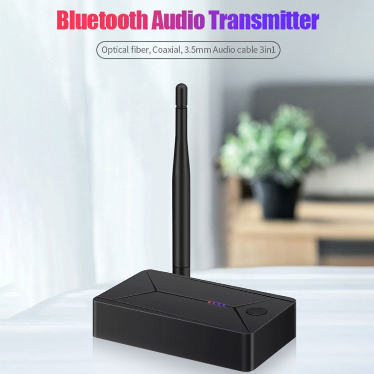 TX13 3 in 1 Portable Bluetooth 5.0 Digital Optical Coaxial Audio Transmitter with 3.5mm Jack for Bluetooth Speaker / Headset - Audio Receiver Transmitter by PMC TechLife | Online Shopping South Africa | PMC TechLife