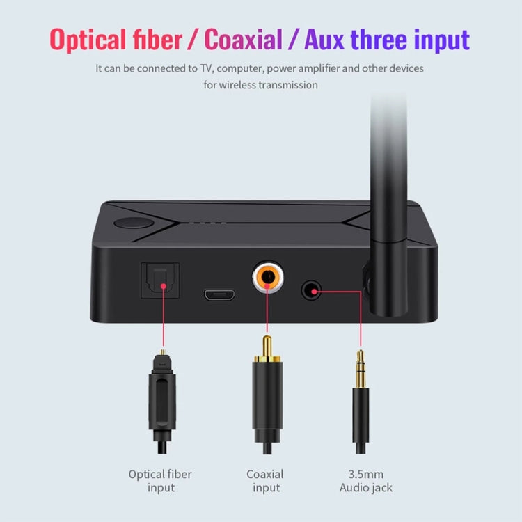 TX13 3 in 1 Portable Bluetooth 5.0 Digital Optical Coaxial Audio Transmitter with 3.5mm Jack for Bluetooth Speaker / Headset - Audio Receiver Transmitter by PMC TechLife | Online Shopping South Africa | PMC TechLife