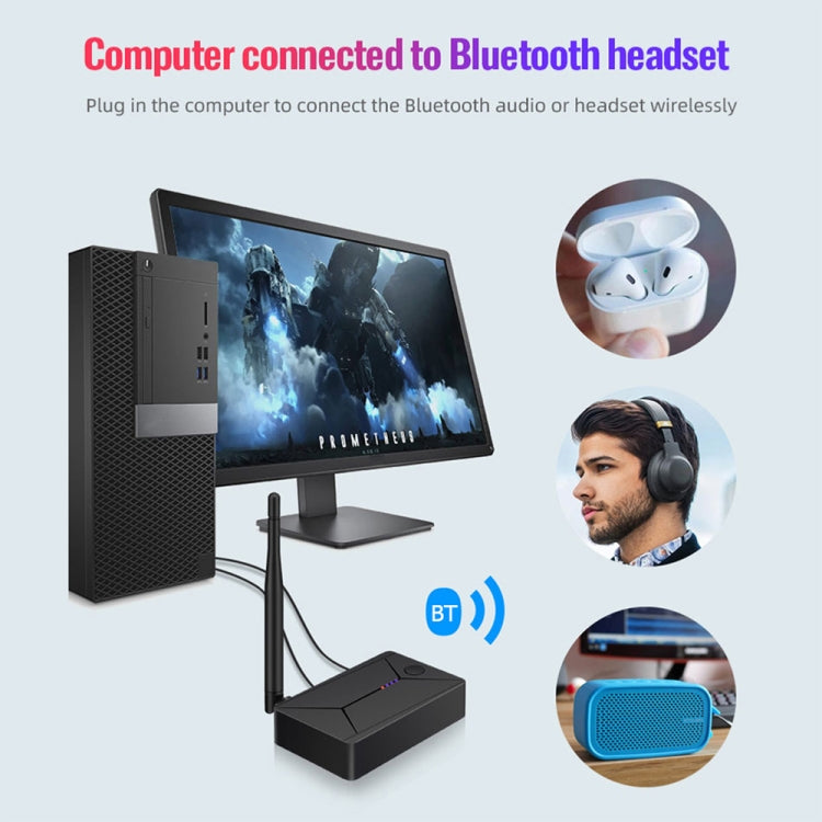 TX13 3 in 1 Portable Bluetooth 5.0 Digital Optical Coaxial Audio Transmitter with 3.5mm Jack for Bluetooth Speaker / Headset - Audio Receiver Transmitter by PMC TechLife | Online Shopping South Africa | PMC TechLife