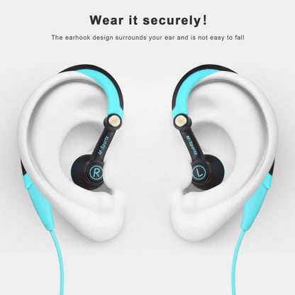 Mucro MB-232 Running In-Ear Sport Earbuds Earhook Wired Stereo Headphones for Jogging Gym(Blue) - Sport Earphone by Mucro | Online Shopping South Africa | PMC Jewellery