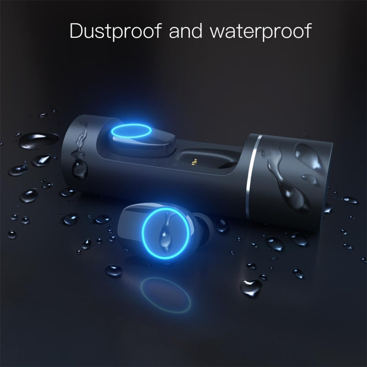 JAKCOM TWS Bluetooth 5.0 Multi-function Waterproof Wireless Bluetooth Headset(Black) - TWS Earphone by JAKCOM | Online Shopping South Africa | PMC Jewellery