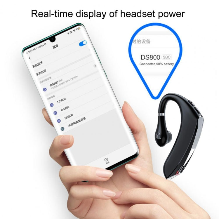 DS800 Bluetooth 5.0 Universal Hanging Ear Style Business Sports Wireless Bluetooth Earphone, Upgrade Version (Black) - Bluetooth Earphone by PMC TechLife | Online Shopping South Africa | PMC TechLife