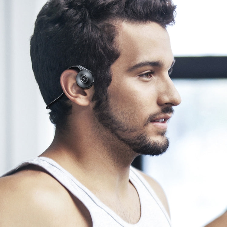 M-1 Back-mounted Touch Noise Reduction Bone Conduction Bluetooth Earphone with Detachable Microphone (Blue) - Headset & Headphone by PMC TechLife | Online Shopping South Africa | PMC TechLife