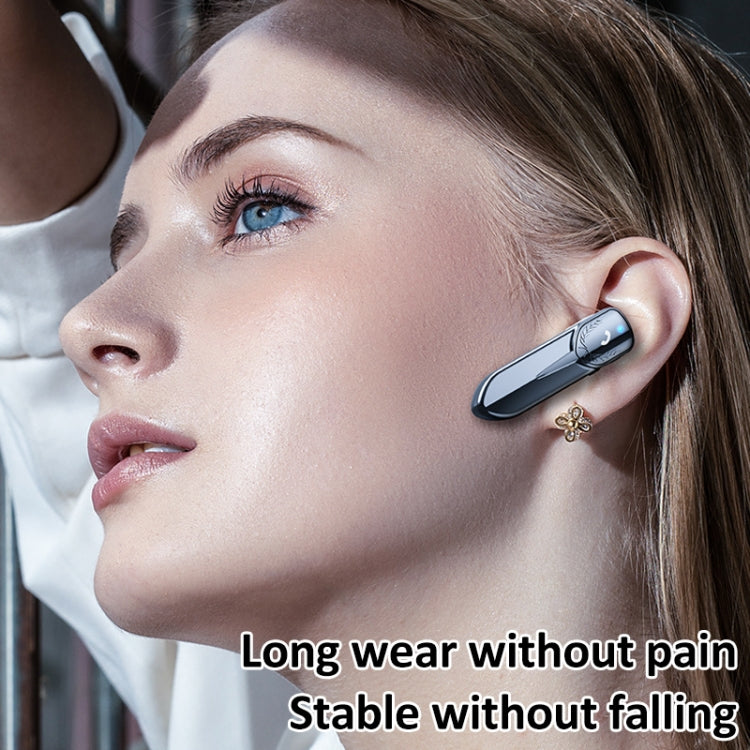M81 CVC Noise Reduction Unilateral Business Ear-mounted Bluetooth Earphone, Support Siri & One for Two(White) - Bluetooth Earphone by PMC TechLife | Online Shopping South Africa | PMC TechLife