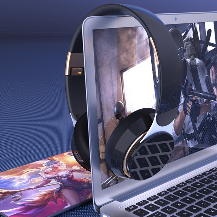 07S Folding Sports Computer Games Wireless Bluetooth V5.0 Headset with Mic (Black) - Headset & Headphone by PMC TechLife | Online Shopping South Africa | PMC TechLife