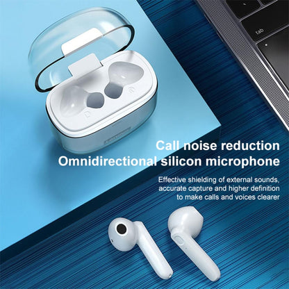 Original Lenovo XT96 Noise Reduction Semi-in-ear Bluetooth Earphone with Transparent Jelly Charging Box (Black) - Bluetooth Earphone by Lenovo | Online Shopping South Africa | PMC Jewellery