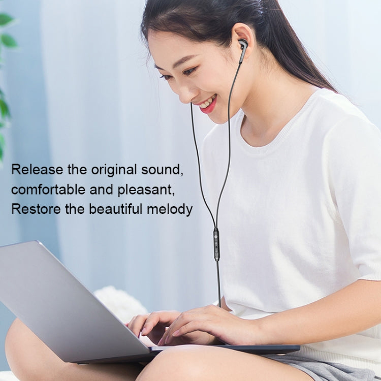 Langsdom V6 3.5mm Dual Plug Wired In-Ear Earphone with Microphone, Length: 2m (Black) - In Ear Wired Earphone by Langsdom | Online Shopping South Africa | PMC TechLife