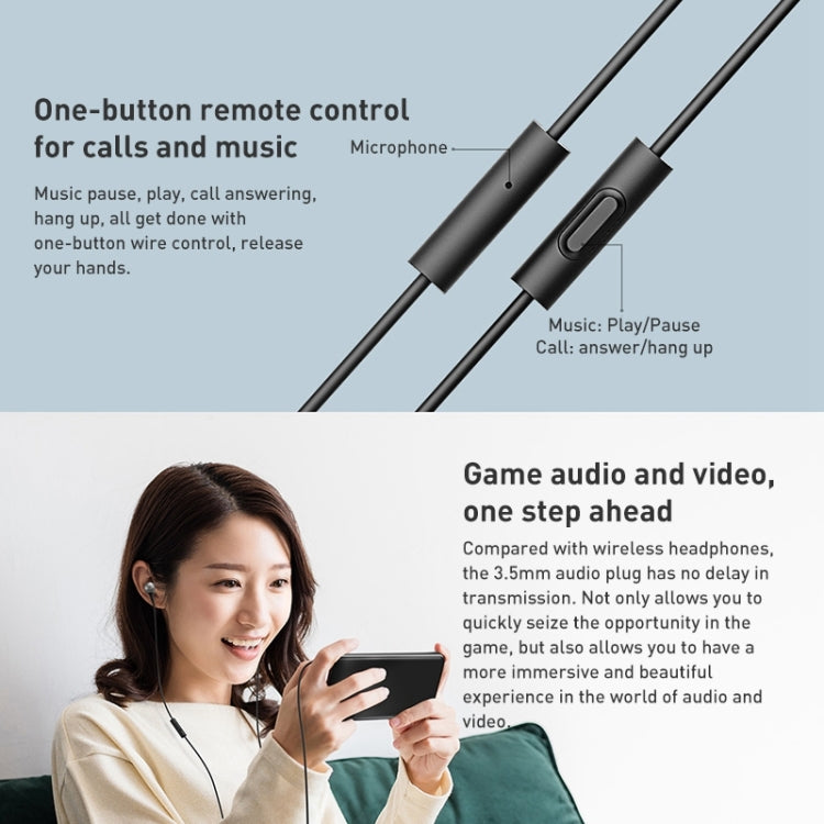 Original Xiaomi 3.5mm Plug Wired Control Aluminum Alloy Earphone, Length: 1.25m - Normal Style Earphone by Xiaomi | Online Shopping South Africa | PMC TechLife | Buy Now Pay Later Mobicred