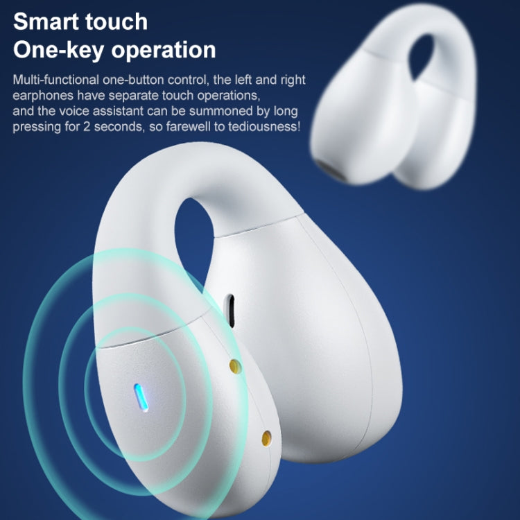 WEKOME VA12 Clip Ear Wireless Bluetooth Earphone (White) - Bluetooth Earphone by WK | Online Shopping South Africa | PMC Jewellery