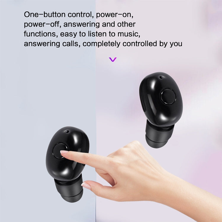 DT-4 IPX Waterproof Bluetooth 5.0 Wireless Bluetooth Earphone with 350mAh Magnetic Charging Box, Support for Calling(Rose Gold) - Bluetooth Earphone by PMC TechLife | Online Shopping South Africa | PMC TechLife