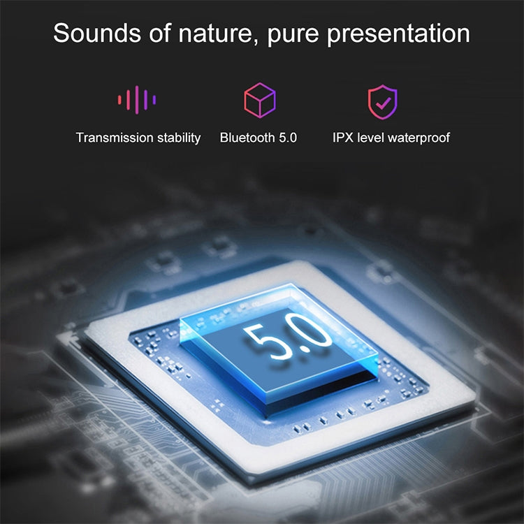 DT-4 IPX Waterproof Bluetooth 5.0 Wireless Bluetooth Earphone with 350mAh Magnetic Charging Box, Support for Calling(Silver) - Bluetooth Earphone by PMC TechLife | Online Shopping South Africa | PMC TechLife