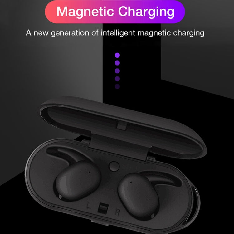 DT-7 IPX Waterproof Bluetooth 5.0 Wireless Bluetooth Earphone with 300mAh Magnetic Charging Box, Support Call(Blue) - Bluetooth Earphone by PMC Jewellery | Online Shopping South Africa | PMC Jewellery