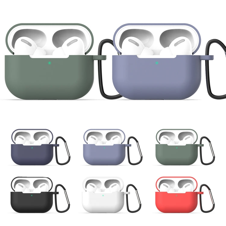 For AirPods Pro 3 in 1 Silicone Earphone Protective Case + Hook + Anti-lost Rope Set(White) - free shipping - PMC TechLife - Order now!