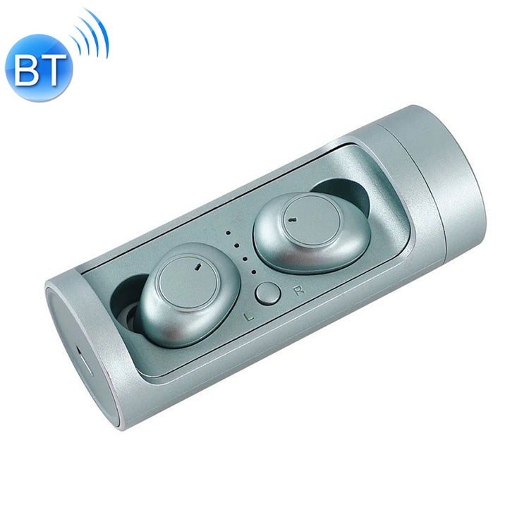 DT-15 Wireless Two Ear Bluetooth Headset Supports Touch & Smart Magnetic Charging & Power On Automatic Pairing (Green) - Bluetooth Earphone by PMC TechLife | Online Shopping South Africa | PMC TechLife