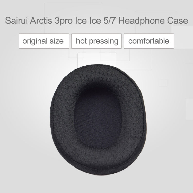 1 Pair Sponge Protective Case for Steelseries Arctis 3 Pro  / Ice 5 / Ice 7 Headphone(Black Mesh) - Earmuff & Pad by PMC Jewellery | Online Shopping South Africa | PMC Jewellery