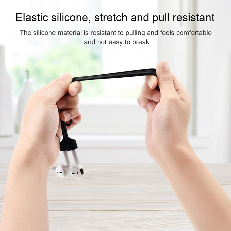 Wireless Bluetooth Headset Anti-lost Rope Magnetic Silicone Lanyard for Apple AirPods 1 / 2(Pink) - Anti-lost & Holder by PMC TechLife | Online Shopping South Africa | PMC TechLife
