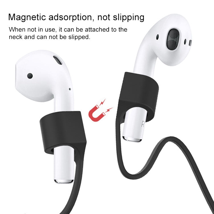 Wireless Bluetooth Headset Anti-lost Rope Magnetic Silicone Lanyard for Apple AirPods 1 / 2(Red) - Anti-lost & Holder by PMC TechLife | Online Shopping South Africa | PMC TechLife