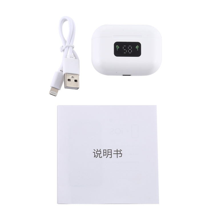 i58 TWS Bluetooth 5.0 Touch Wireless Bluetooth Earphone for IOS System Equipment, with Magnetic Attraction Charging Box & Smart Digital Display, Support Siri(White) - TWS Earphone by PMC TechLife | Online Shopping South Africa | PMC TechLife